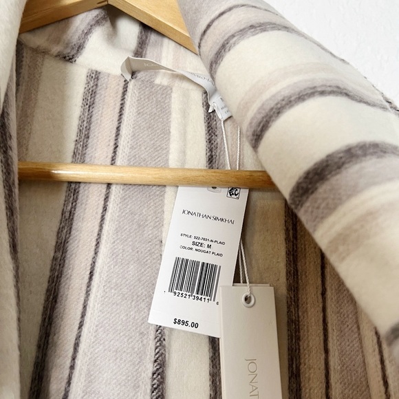 Jonathan Simkhai Carrie Wool Fringe Coat - Picture 5 of 9